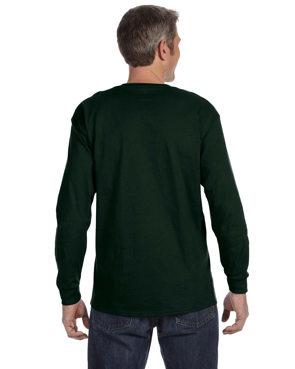 Mens 6.1 oz. Tagless ComfortSoft Long-Sleeve T-Shirt 5586 (5 PACK)