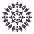 thumbnail image 1 of Uxcell 100Pcs Horse Eye Shape Rhinestones Glass Point Back Beads for Jewelry Making Violet, 1 of 5