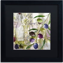 Trademark Fine Art "Colors Of Tuscany I" Canvas Art by Color Bakery, Black Matte, Black Frame