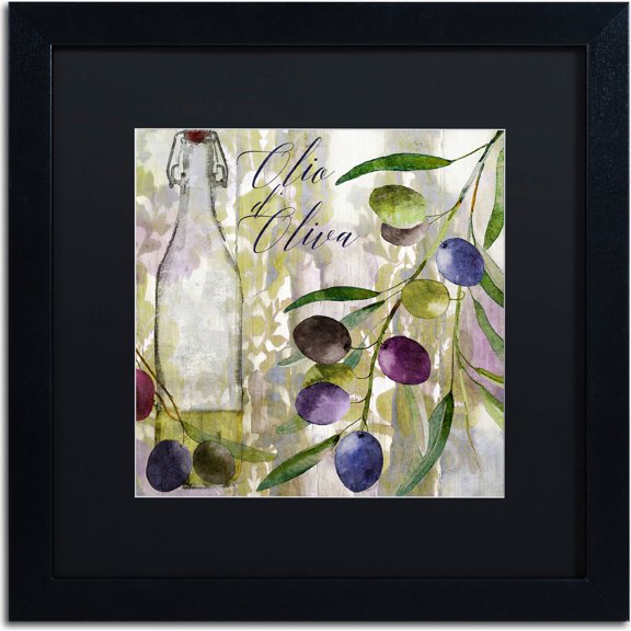 Trademark Fine Art "Colors Of Tuscany I" Canvas Art by Color Bakery, Black Matte, Black Frame