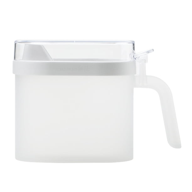 1pc de aceite de plástico puede salsa de soja botella de cocina herramienta de cocina botella de almacenamiento (blanco)