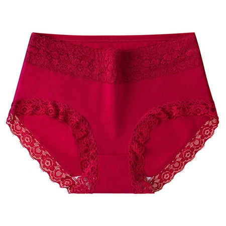 

TAIAOJING Women Thong Cotton Seamless Traceless Breathable Waist Briefs Medium Ladies Underwear