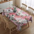 thumbnail image 2 of Pioneer Flower Floral Print Pattern Rectangle Tablecloth 60"x84",Waterproof Polyester Rectangle Table Cloth, Wipeable Spillproof Polyester Tablecloth for Dining, Camping, Indoor and Outdoor, 2 of 5