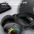 thumbnail image 6 of Headphones, Around-Ear Gaming Headset Surround Sound Headphones with Noise Cancelling Microphone with Lights, Bluetooth Over Ear Headphones(Black), 6 of 6