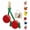 Cherry, variant on Mini Coin Keybag, Fruit Coin Purse Keychain, Purse Charms for handbags, Mini Cute Fruit Charm Leather Zipper for Wallet, Bag and Handbag Decor for Women