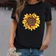 thumbnail image 4 of Gibobby Blusa Casual de Mujer Blouse Sleeve Tee Loose Tunic Women Printing Casual Shirts Tops Short Women's Blouse(Negro,XL), 4 of 4