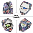 thumbnail image 5 of FORMRS Mini Backpack Purse for Women Quilted Travel Daypack Casual Shoulder Bag, Puprle Ethereal Floral Harmony, 5 of 7