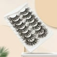 thumbnail image 4 of Huanledash 7 Pairs False Eyelashes Natural Dramatic Long Fluffy Wispy Fake Volume Eyelashes Extension Makeup Tool for Party, 4 of 8