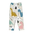 thumbnail image 4 of Daiia Cute Dinosaurs Women's Sleep Pant with Pockets and Drawstring,Pajama Pants-Large, 4 of 9