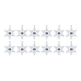 thumbnail image 3 of Melrose International LLC Snowflake Ornament w/Bell (Set of 12) 6.5"H Iron, 3 of 3