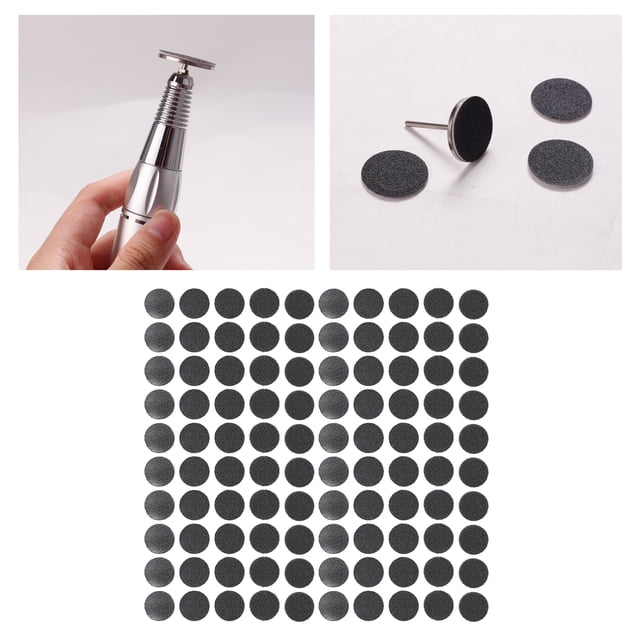 Sanding Discs Sandpaper, Nail Glue Removal Easy Replace Sanding Discs Pad For Nail Salon For Electric Callus Remover