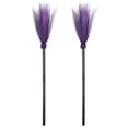 thumbnail image 4 of IMIKEYA 2 escobas de bruja para disfraz de Halloween, accesorios decorativos para fiestas de disfraces, escobas milagrosas para festivales, Halloween y cosplay., 4 of 7