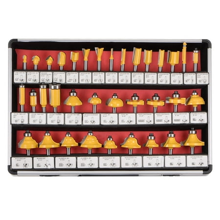 

Router Bit Set(35packs) 1/4 Shank Carbide Tipped Woodworking Tool