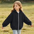 thumbnail image 5 of PureCasa Girls Zip Up Hoodies for 5-16 Years Full-Zip Sports Hooded Sweatshirts Jacket Casual Fall Hoodie with Pockets, 5 of 9