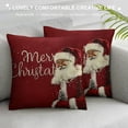 thumbnail image 3 of PHYHOO Christmas Throw Pillow Covers Merry Christmas Farmhouse Decorations Believe Holiday Decor Throw Cushion Case for Home Couch White, 3 of 5