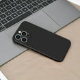 thumbnail image 6 of Case Compatible with IPhone 13 Pro 6.1 Inches, Straight Edge Fine Hole Soft Liquid Silica Gel Military Grade Shockproof Fingerprint Protection(Black), 6 of 14