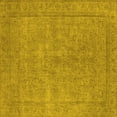 thumbnail image 1 of Ahgly Company Indoor Square Oriental Yellow Industrial Area Rugs, 5' Square, 1 of 4