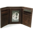 thumbnail image 4 of Timberland Men's Leather Wallet Double Billfold Section ID Card Window Trifold, 4 of 4