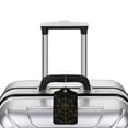 thumbnail image 5 of Pofeuu Golden Spider Web Print Luggage Tags, Privacy Cover ID Label with Stainless Steel Loop and Address Card for Travel Bag Suitcase-2 PCS, 5 of 5