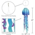 thumbnail image 3 of In the Breeze 5250 — 40-inch Blue Jellyfish 3D Windsock — Fully Printed Windsock with Inflatable Head and Free-Flowing Tentacles, 3 of 6