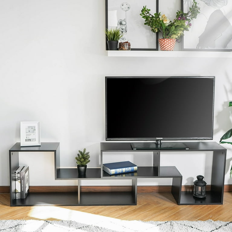43 86 DIY Convertible TV Stand and Bookcase for TV s 40 to 80 Horizontal or Vertical Storage Shelf for Study Bedroom Living Room Office