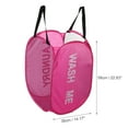 thumbnail image 3 of Unique Bargains 1 Pc 75L Folding Laundry Basket Durable Folding Laundry Hamper for Bathroom 14.17"x14.17"x22.83" Pink, 3 of 6