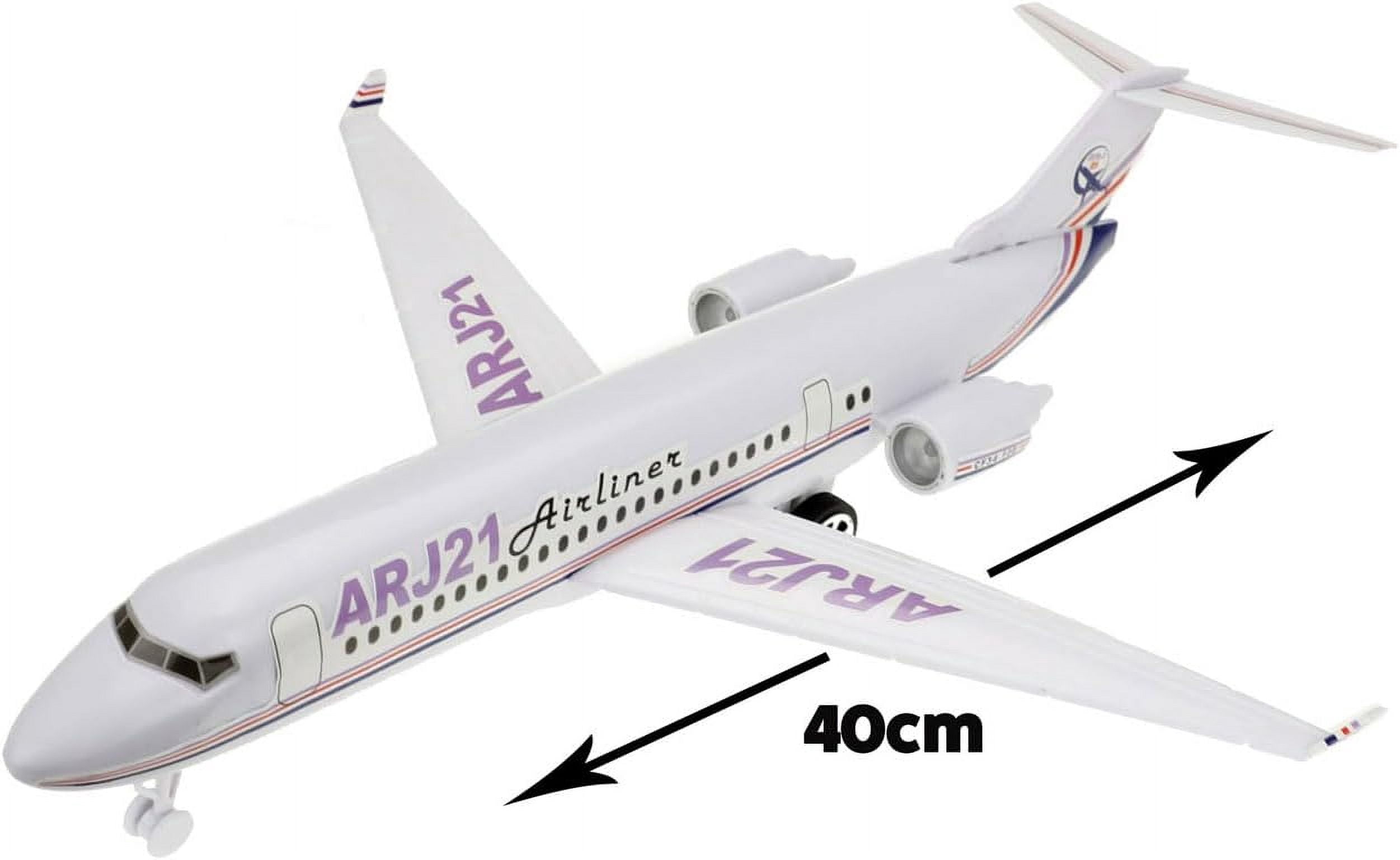 Toi-Toys passenger aircraft friction white 40 x 44 cm