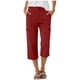 thumbnail image 1 of Pantalones de Cintura Elástica para Mujeres Color Sólido Ropa Casual Bolsillos de Longitud Completa Capris Mujeres Cintura Elástica Capris, 1 of 5