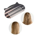 thumbnail image 6 of Unique Bargains 1 Pc Women Durable Cat Ear Hair Comb Black Acetate Sheet, 6 of 6