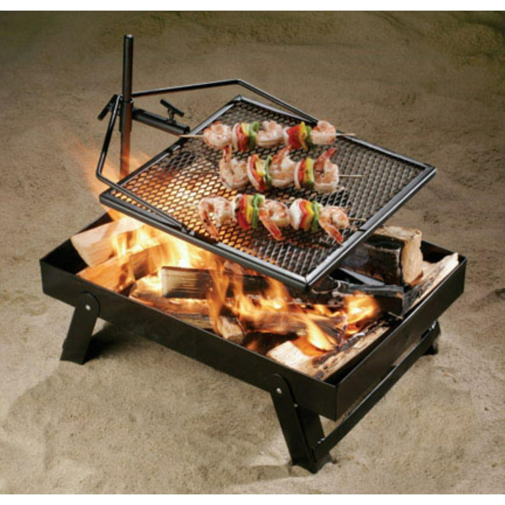 AdjustAGrill 13571 Campfire on the Go Fire Pan with Carry Case