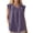 Purple, variant on Womens Cotton Linen Sleeveless Shirts Pleated Front, Casual Loose Flowy Blouse Button Decor Round Neck Summer Basic Clothes for Daily Outings Curved Hem Tunic Outfits 2026