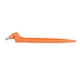 thumbnail image 4 of Cuchillo de acero inoxidable con hoja giratoria de 360° para cortes artísticos, mango naranja, 4 of 8