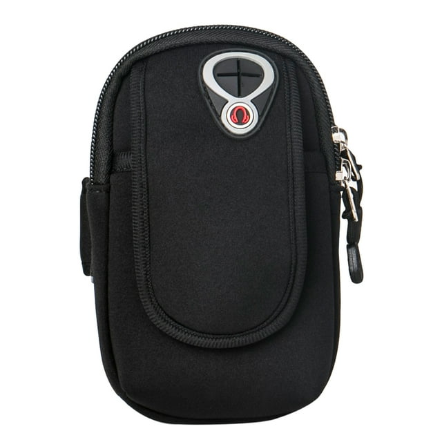 RENACLIPY 1Pack Multifunctional Mobile Phone Armband with Earphone Access for Hiking Walking