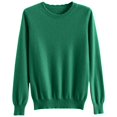 thumbnail image 4 of Arlun Sweaters for Women Casual Soft Comfort Fall Winter Casual Crewneck Pullover Tops Dressy Long Sleeve Trendy Warm Solid Color Base Layer Sweater Green One Size, 4 of 4