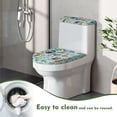 thumbnail image 4 of HELLHERO Crab Pattern Elastic Fabric Lid Cover Set for Toilet & Dust-Proof Toilet Lid Covers Set & Fits All Toilet Shapes for Modern Bathrooms Elastic Edge, 4 of 8
