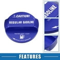 thumbnail image 3 of Unique Bargains Oil Fuel Cap Decorative Sticker Fuel Tank Cap Cover Decorative for Aqua MX Series Aluminum Alloy Blue, 3 of 8