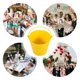 thumbnail image 4 of Mini cubos de metal con asa, cubo pequeño, hojalata, recipientes para refrigerios de dulces para baby shower, recuerdos de fiesta, decoración navideña, amarillo, 4 of 6