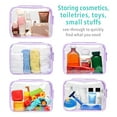 thumbnail image 6 of TSA Approved Toiletry Bag - 3 Pack Clear Toiletry Bags Clear Makeup Cosmetic Bags for Women Men, Quart Size Travel Bag, Carry on Airport Airline Compliant Bag, Macaron Purple, 6 of 7