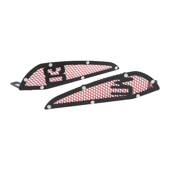 Decoración de ventilación de motocicleta, 2 piezas, protector lateral del tanque de combustible de motocicleta, cubierta de entrada de aire de motocicleta, diseño fácil de usar
