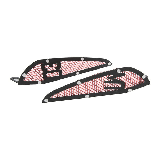 Decoración de ventilación de motocicleta, 2 piezas, protector lateral del tanque de combustible de motocicleta, cubierta de entrada de aire de motocicleta, diseño fácil de usar