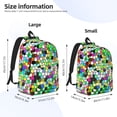 thumbnail image 4 of Rocae Colorful Tie Dye Stained Glass for Durable Canvas Backpack Leisure Large Bag Travel Rucksack Multi-function Backpack Medium, 4 of 8