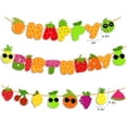 thumbnail image 2 of Fruit Theme Birthday Party Decorations Happy Birthday Banner Orange, Strawberry, Watermelon, Pineapple Fruit Patterns Garland for Summer Fruit Birthday Party Baby Shower Supplies, 2 of 4