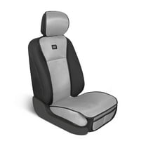 Caterpillar AeroMesh Gray Seat Covers for Trucks, Car, & SUV - (1) Front Truck Seat Cover Protector - Breathable Mesh Universal Fit Car Seat Covers - Automotive Seat Covers Top of Seat Protection