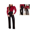 thumbnail image 6 of Gzhioc Women's Elegant Sequin Mesh Sheer Puff Long Sleeve Mock Neck Slim Fit Party Blouse Shirt Top ,S-XXL, 6 of 6