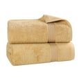 thumbnail image 3 of Superior Derry Solid Egyptian Cotton 2-Piece Bath Sheet Set, Gold, 3 of 15