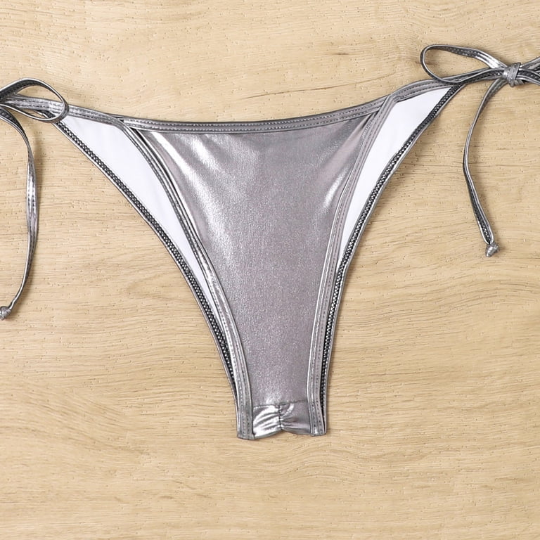 SOLOV　DAY&SWIM TRIMARM COVER IVORY Woman's Removable Padding Triangle Swimsuit Top Crinkle Waves