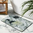 thumbnail image 3 of Super Soft & Non-Slip Marble Bath Rug Runner, 20x32 in - Luxurious Microfiber Bathroom Carpet for Modern Décor, Easy to Clean Rug for Tub & Shower Areas, 3 of 5