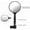 Black, variant on Aluminum Bike Mirror, Adjustable Rearview Handlebar End Mirror, 360° Rotatable, Lightweight Durable ABS , for Mountain and Road Bikes