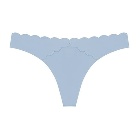Kmdttou Womens Underwear Breathable Wicking Fashion Sexy Traceless Transparent Low Waist G-string Panties Thong (Regular & Plus Size)