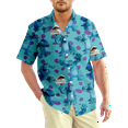 thumbnail image 6 of Men's Monsters University Classic Print Casual Hawaiian Shirt Summer Tops for Men, 6 of 11
